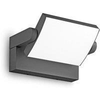 Netlighting SWIPE LED Outdoor Down Wall Lamp Anthracite 3000K IP54 in Black