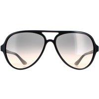 Ray-Ban Aviator Black Grey Gradient Sunglasses