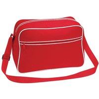 Bagbase Retro Adjustable Shoulder Bag (18 Litres) in Red