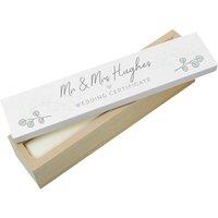 Personalised Memento Company Personalised Botanical Leaves Wooden Certificate Holder