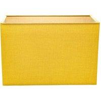 Happy Homewares Contemporary & Stylish Linen Fabric Lamp Shade in Mustard | Size: 12 inches