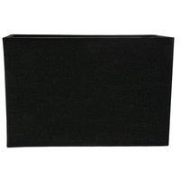 Happy Homewares Contemporary & Stylish Linen Fabric Lamp Shade in Black | Size: 12 inches