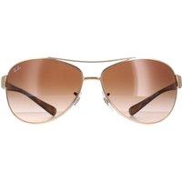 Ray-Ban Men's Aviator Gold Brown Gradient Sunglasses