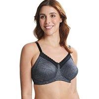Royce Lingerie Women's Luna Support Non Wired Bra in Grey | Size: 34J