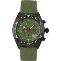 M53 Series Chronograph Fiber-Weaved Leather-Band Watch with Date