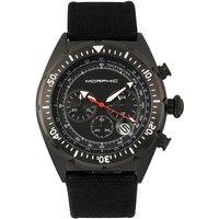 M53 Series Chronograph Fiber-Weaved Leather-Band Watch with Date
