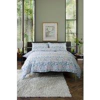 The Lyndon Company Botanical Garden Digital Print 100% Cotton Duvet Cover Set in Blue | Size: Single