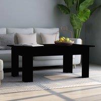 Berkfield Home Coffee Table Black 100x60x42 cm Engineered Wood | Size: 100 x 60 x 42 cm