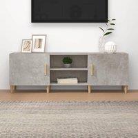 Berkfield Home TV Cabinet Concrete Grey 150x30x50 cm Engineered Wood | Size: 150 x 30 x 50 cm
