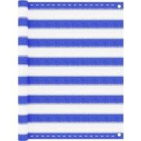 Balcony Screen Blue and White 90x400 cm HDPE
