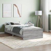 Berkfield Home Bed Frame Grey Sonoma 100x200 cm Engineered Wood