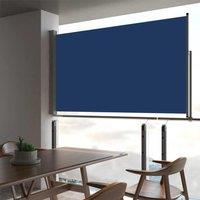 Berkfield Home Patio Retractable Side Awning 140 x 300 cm Blue