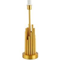 Happy Homewares Modern Stalagmite Designed Table Lamp Base with Multi Level Pipes in Satin Gold