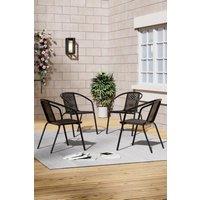 4-Seater Outdoor Garden Dining Table and Chair Set