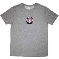 Grateful Dead Mini Steal Your Face Logo T-Shirt in Grey | Size: Medium