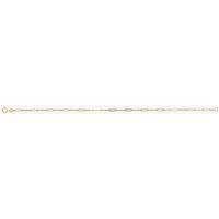 T.H.Baker Women's 9ct Yellow Gold 7.5 Inch Fine Oval Link Chain Bracelet GB514 | Size: 7.5inch