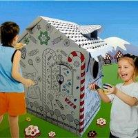 Rexco Colour Your Own Gingerbread House Childrens Playhouse in White