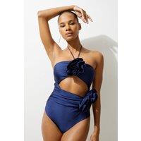 Rosette Cut Out Detail Swimsuit