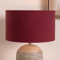Ruma Burgundy Cylinder Lampshade for Table Lamps & Floor Lamps in Red | Size: 18 inches