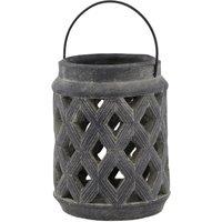 Love Lace Amalfi Grey Large Lattice Lantern