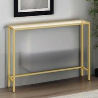Storvo Gold Metal Hallway Console Table