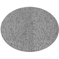 RugsX Round Casablanca Rug in Grey | Size: 133 cm diameter