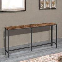 Rafaelo Mobilia 180CM Wide Narrow & Slim Console Table For Hallway in Brown