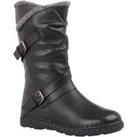 Lotus Women's Black 'Jolanda II' Mid-Calf Boots | Size: 4