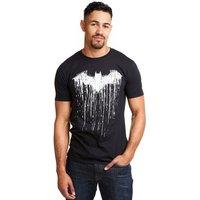 Batman Men's Paint Cotton T-Shirt Black | Size: Small