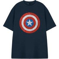 Marvel Men's Short Sleeved T-Shirt | Navy | Official Merch in Blue | Size: 2XL