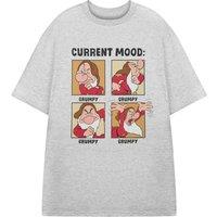 Disney Men's Short Sleeved T-Shirt | Grey Marl | Official Merch | Size: Small