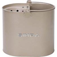 simpa 14L Metal Mop Buckets with Matt Colour Finish in Taupe