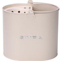 simpa 14L Metal Mop Buckets with Matt Colour Finish in Cream