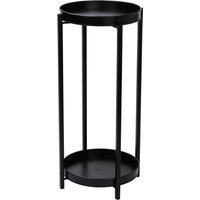 simpa 2 Tier Colour Metal Flower Plant Pot Holders in Black