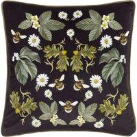 Wylder Nature Braywick Clarence Mirror Velvet Piped Cushion | Size: 43 cm x 43 cm