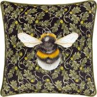 Wylder Nature Braywick Orville Bee Velvet Piped Cushion | Size: 43 cm x 43 cm