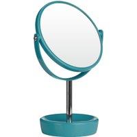 Orsina Plastic Swivel Table Mirror in Turquoise