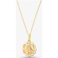 T.H.Baker Women's 9ct Gold St Christopher & Chain SC060 CN824-18 | Size: 18 inches