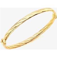 T.H.Baker Women's 9ct Gold Twist Bangle 1340521