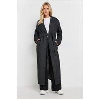 PixieGirl Women's Petite Denim Trench Coat in Black | Size: 8