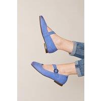 'Reeve 2' Nubuck Strap Flat Shoes