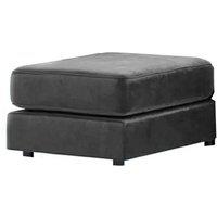 Furnishings For Less UK Brooklyn Plush Velvet Foam Filled Footstool Sofa Accessory in Grey