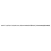 T.H.Baker 9ct White Gold 16inch Trace Chain W12T16 in Silver | Size: 16 inches