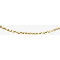 T.H.Baker 9ct Yellow Gold 41cm Diamond-Cut Curb Chain 1.13.0023-41 | Size: 41 cm