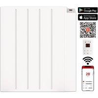 MYLEK Wifi Smart App Electric Panel Heater with 24/7 Timer IP24 Rated 1kW in White