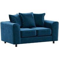 Brooklyn Plush Velvet Foam Fabric 2 Seater Sofa Scatter Back