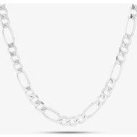 T.H.Baker Sterling Silver 22 Inch Diamond Cut Figaro Chain 8.15.1176 | Size: 22 inches