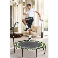 Living and Home 51in Bungee Cords Octagonal Green Trampoline w/ Adjustable T-Bar Handle, Max Load of 150 kg, Suitable for Children and Adults, Indoor