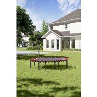 Living and Home 51in Bungee Cords Octagonal Red Trampoline with Adjustable T-Bar Handle