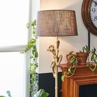 ValueLights Monkey Gold Floor Lamp Base